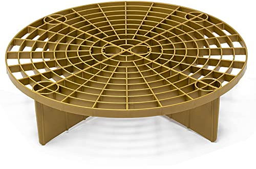 detailmate Bucket insert system GritGuard 12 inches, suitable for Grit Guard wash buckets, car wash buckets, e.g. suitable for Chemical Guys 3.5 5 gallon bucket, Meguiar's cleaning bucket, gold