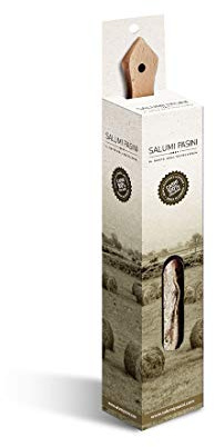Salame Campagnolo con Tagliere, Saucisson Sec Italien avec Planche à Découper, Salumi Pasini, 700 gr