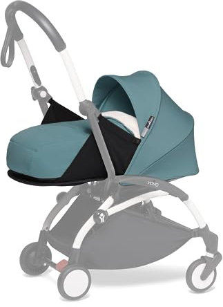 BABYZEN YOYO 0+ Neugeborenen Set, Aqua - Inklusive Matratze, Verdeck, Kopfstütze und Fußabdeckung - YOYO2 Kinderwagengestell erforderlich (separat erhältlich)