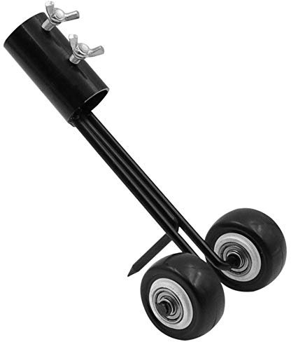 FJSC Rolling Weeder for Crevice, Weed Snatcher Tool Weeding Head The Weed Snatcher Lawn Mower Garden Weed Razors Grass Cutter Trimming Machine with Wheels Straight hook