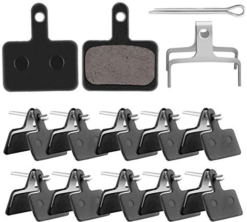 QUACOWW 10 Pairs Bicycle Brake Pads Disc Brake Pads Bike Brake Pads Set for Shimano TRP Tektro and Replacement Other Same Design Bicycle Disc Brake Pads(30mmx20mm)