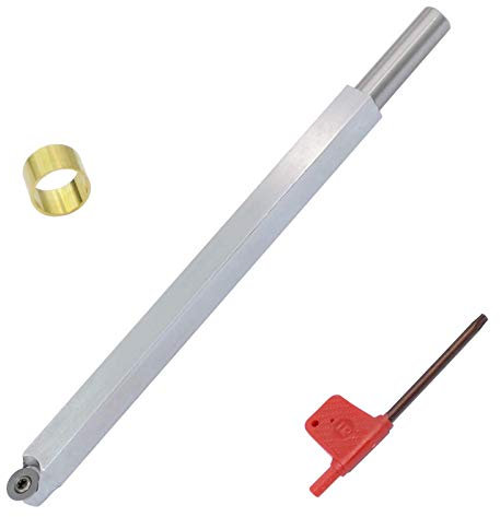 Hartmetall Drehstahl Drehmeißel Mit Wendeplatten Ci3 12Mm Austauschbares Trennwerkzeug Für Holzbastler Oder Schreiner Rauer Finisher Und Detailer Griff Nicht Einschließen