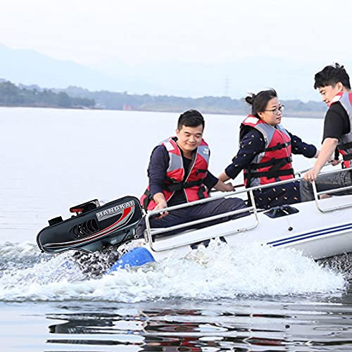 Aussenborder 2 Takt Elektro Außenbordschleppermotor CDI 3,5 PS Außenbordmotor Elektromotor Wassergekühlter Außenborder 2,5 kW Marinemotor 4500-5500 U/min Für Schlauchboot Fischerboot Kajak