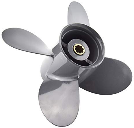 Außenborder Propeller/Fit für HON.DA 8HP 9,99 PS 10HP 15HP 20HP 9 1/4 * 10 Bootsmotor 4 Klinge Aluminiumschraube 8 Keilmeistetriebwerksteil