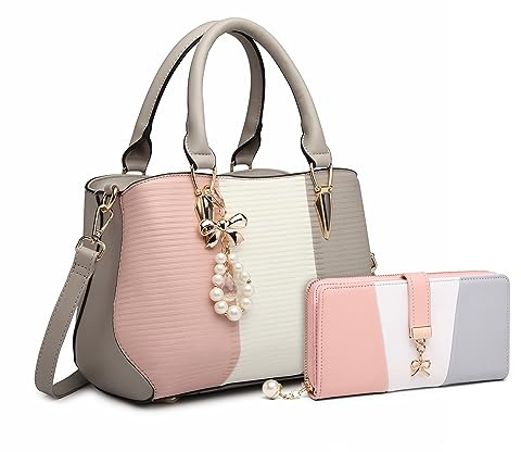 Miss Lulu Designer Handbags for Women and Purse Wallet Set Shoulder Bags Top Handle Bags Colour Combination