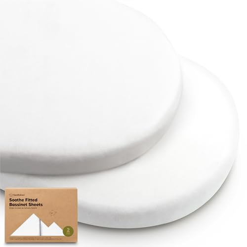 KeaBabies 2er-Pack Bio Spannbettlaken Babybett, 100% Baumwolle (Soft White) | Weich & Atmungsaktiv, Für Mädchen, Jungen, Kinderwagen, Stubenwagen & Wiegen, Matratzenbezug, Unisex