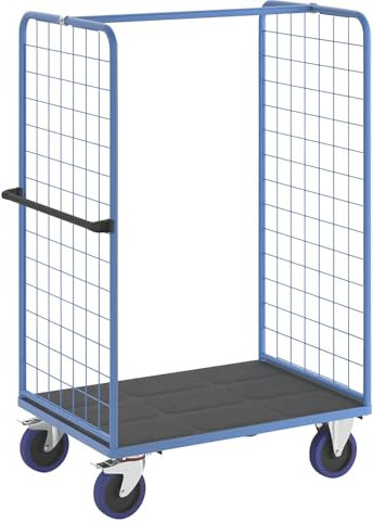 eurokraft | Etagenwagen | mit 2-seitigen Gitterwänden | Ladeflächen-LxB 1175 x 800 mm
