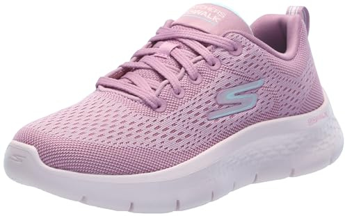 Skechers Go Walk Flex KaliSneaker para Mujer, Ribete Textil Malva, 36 EU
