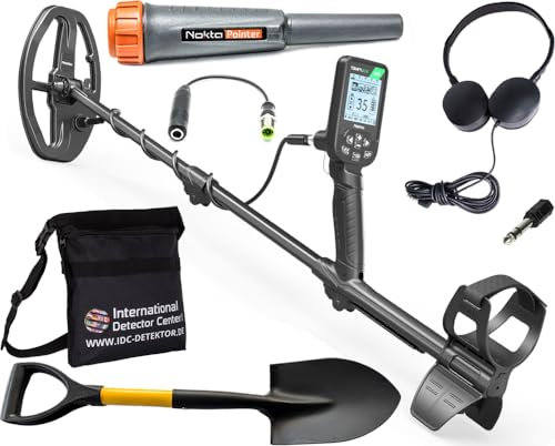 Nokta Simplex Lite Komplettset, Detektor mit Nokta-Pointer Pinpointer, Metallsuchgerät, Detektor, IP68 Komplett wasserdicht, Metalldetektor Profi, Sondeln, Metal Detector Kinder