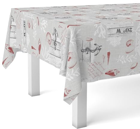 Martina Home Wachstuch Narcea Rot 100 x 140 cm