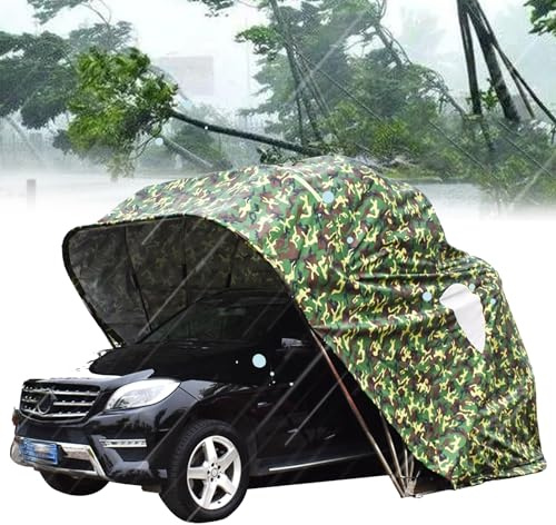 MOFGOE Tente de Voiture entièrement Automatique résistante à Toutes Les intempéries, abri d'auto Robuste, énorme abri d'auto Mobile, Grand Garage Pliable en Acier Inoxydable, pour,21 * 9 * 8.7ft