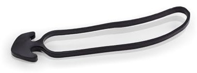 DOJA Industrial | Gancio Elastico Gomma di 10CM | Pack 400 | Fissaggio Elastici con Gancio Ancora per Orto Teloni Supporto Piante Pomodori | Tenditore Elastico per Sostegno Tutore Pali o Canne Bambu