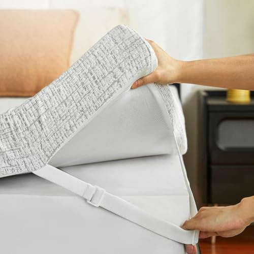 Bacalar Matratzen Topper 180x200cm, 7cm, H2/H3 mit maschinenwaschbarem Bezug Gelschaum Topper 180x200cm, Druckentlastung für besseren Schlaf 180x200