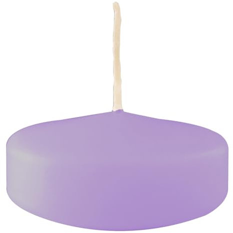 Candele Galleggianti grandi, diametro 7 Cm, 12 pezzi - Viola Polvere
