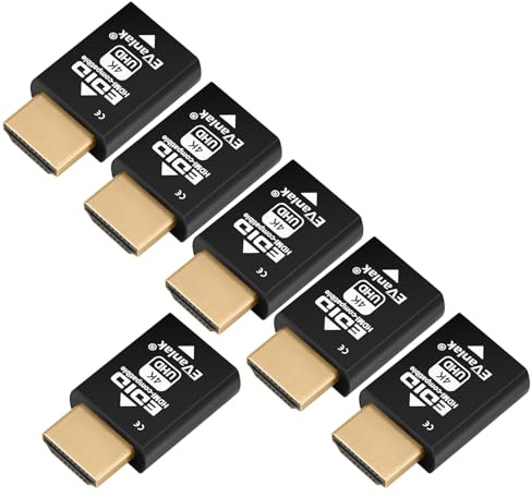 Mini HDMI EDID Emulator Passthrough - 1080p to 4K@60Hz | Compact Design | Supports HDMI Switches, Extenders, AV Receivers, Video Splitters 3840x2160@60Hz-6pcs