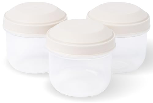 Amuse Rikko Snackbox Kinder | Set aus 3 Stück Frischhaltedosen mit Deckel, Meal Prep Snack Aufbewahrungsbox | Vorratsdosen luftdicht, Lebensmittelaufbewahrung | Ideal für Rikko Lunchbox | Oat