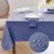 Softalker abwaschbare Tischdecken Blau 320x140 cm Tischdecken aus Leinenoptik Tischtuch abwischbare wasserabweisende Gartentischdecke Rechteckig Gross Tablecloth für Herbst Outdoor, Einschulung, Party