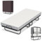 Jopassy Klappbett 90x200cm, Gästebett Klappbar mit ca.13CM Dicke Hochdichter Schaumstoff Matratze, Einzelbett mit Rollen, Metallbett bis 200kg belastbar, für Wohnzimmer,Gästezimmer,Schlafzimmer,Büro