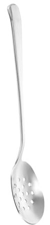 CIYODO Cucchiaio Scolapasta in Acciaio Inossidabile 20,9X5X1,5 Cm Foro Cavo Cucchiaio da Portata per Cibo Occidentale per Scolare Zuppe e Insalate