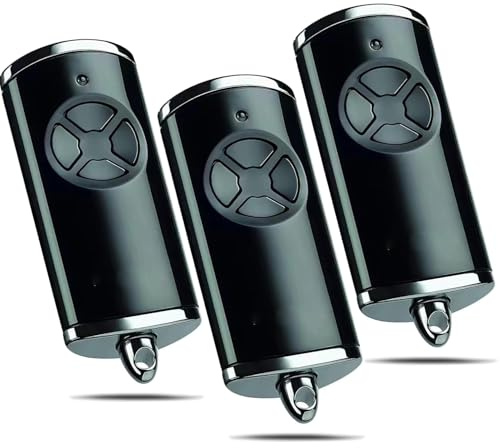 868MHz Télécommande pour Hörmann HSE4 BS,4 Canaux Télécommande de Rechange Bip Portail Porte De Garage Compatible avec Hörmann HSM4 HSE2 HS1 HS4 HSZ1 (3 pcs)