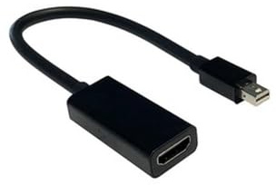 Brightium Adaptador Mini Display Port a HDMI, transmisión de Video y Audio 4K, Compatible con monitores y TV, Ideal para presentaciones y Gaming.