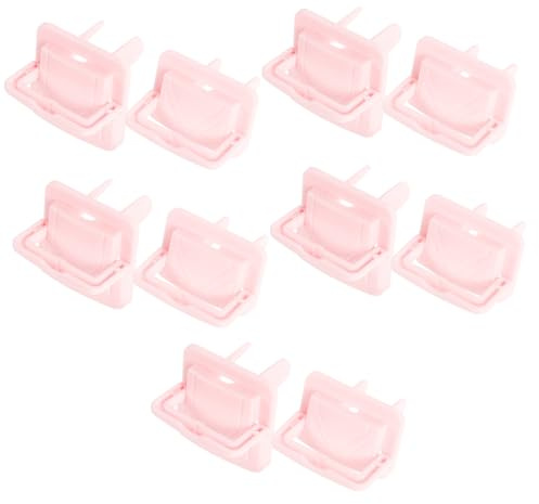 JOINPAYA Kindersichere Steckdosenabdeckungen Leichte Installation 10 Stück aus ABS Kunststoff in Rosa Einfacher Schutz gegen Stromschlag für Kinder und Kleinkinder für Zuhause