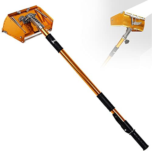 HENGCMM 9.8 Trockenbau-Taping Flat Finishing Set Kelle Drywall Flat Finishing Werkzeuge mit 98~180cm Griff Verstellbaren, Trockenbau Kelle, Box mit großer Kapazität kann die Effizienz verbessern