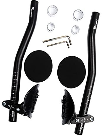 Courtieyeardceastea 1 Pair Bike Rest Handlebar Cycling Aero Bar Relaxation Arm Rest Handle Bar