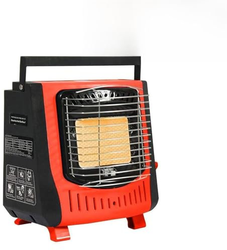 Chauffage À Gaz Portable D'extérieur, Chauffage Au Gaz en Céramique Butane 5000 BTU, Mini Chauffage Au Gaz 2000 W avec Protection D'arrêt Automatique, pour Le Camping, Les Repas, Les Voyages