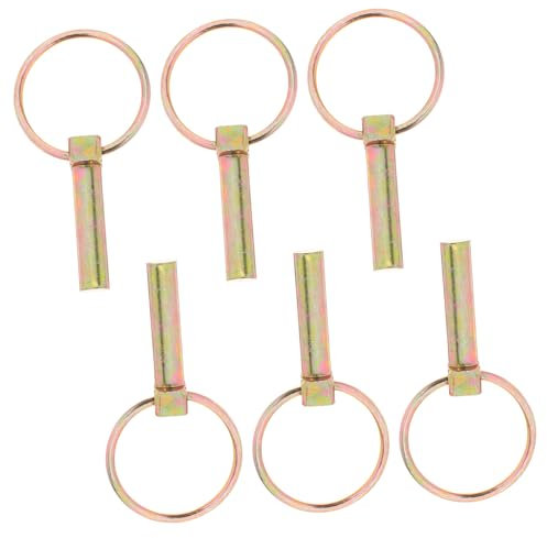 DINHEAROM 6pièces Goupilles De Sécurité Pour Remorques Accessoires De Traction Pour Tracteurs Carts Et Tondeuses Ensemble De Verrouillage