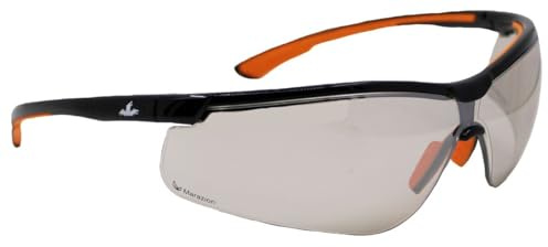 MCR Safety Schutzbrille, Marazion, Schwarz-Orange Arbeitsschutzbrille, Getönte UV-linse, Arbeitsschutz / 1 Stück