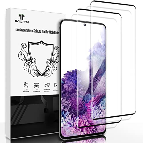 Schutzfolie für Panzerglas für Samsung Galaxy S20 4G/5G, 2 Stück [Hochpräzise Fingerabdruckerkennung] 3D-Volle Bedeckung Sensible Berührung 9H Härte Anti-Kratzen Displayschutz für Samsung Galaxy S20