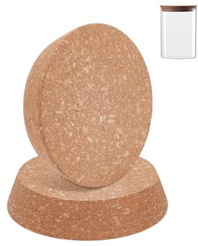 BENECREAT 2Pcs Large Cork Bottle Stoppers, 111~132×30mm/4.3~5.2x1.2 Inch Tapered Cork Plugs, Replacement Tapered Wooden Wine Stoppers for Wines, Old Bottles, Jars, Arts, DIY Crafts