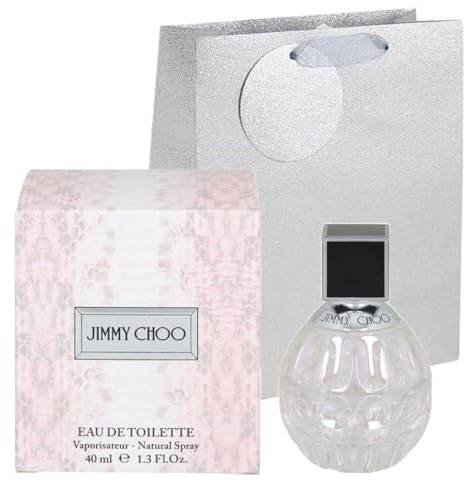 Jimmy Choo Eau de Toilette 40ml – Women’s Natural Spray, Elegant Floral Fruity, Light Everyday Scent, Bundled with Gift Bag & Krisp Thank You Card | (1 Pack)