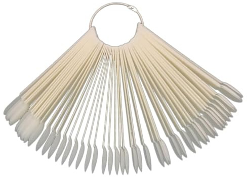 Alipis Nuancier D’ongles 50 Pièces, Présentoir pour Vernis à Ongles, Surface Lisse, Plastique et Métal, pour Manucure et Entraînement Nail Art