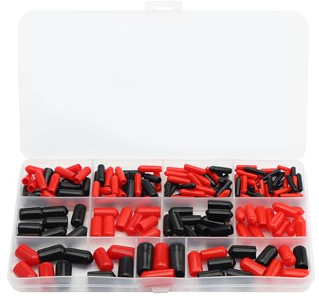 Lot de 160 capuchons d'isolation en caoutchouc de tailles multiples pour câbles électriques et tubes de protection pour électricien