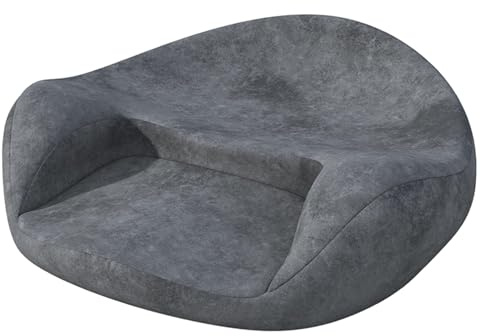 ZHDANB Cuscino Meditazione in Schiuma,Cuscino per Sedersi,Cuscino Yoga Staccabile,24×22.8×6.7in,Schiuma Memoria,Cuscino Meditazione per Mal di Schiena,per Yoga,Meditazione,Rilassamento Gray