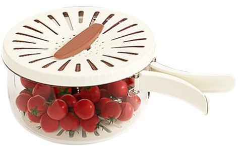 per il lavaggio della frutta - scolapasta per verdure 2 in 1 - contenitore colino per cucina, per uso domestico ristorante cucina e dispensa