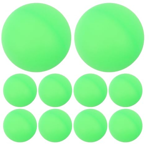Supvox 50 Matte Nahtlose 40mm Tischtennisbälle aus Hartplastik Farbige Party und Dekorationsbälle Robuste Lottokugeln für Spiele und Haustierspielzeug Grün