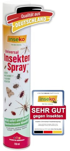 inseko Insekten Spray Universal - 750ml Ungezieferspray für Wohnung - effektive Abwehr bei Insektenbefall - wirkt sofort (PT19) (750 ml)