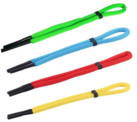 RuHeGengHao 4 Stück Brillenband Schwimmfähig, Brillenband Sport, Anti-Verlust Brillenbänder, Verstellbare Brillen Band für Wassersport Bootfahren Surfen Herren Damen (65cm)