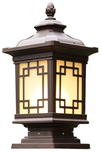 CCXXYGWJ bolardo Luces outdoo Lámparas de Pilar para Exteriores con luz de Columna, lámpara LED para Valla de Calle y jardín, lámpara LED Impermeable para Poste de Pared Exterior para Entrada, Patio,