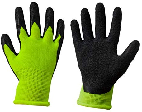 Barn arbetshandskar skyddshandskar trädgårdshandskar handskar barnhandskar orange stl. 2–6