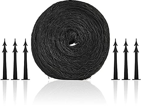 Swell UK Koi Pond Netting Kit Black Heavy Duty Woven Fine Mesh Net Cover for Leaves - Protects Koi Fish from Blue Heron Birds Cats Predators UV Protection - Reusable & Stakes Included (6x4)