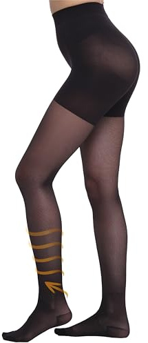 BeonTop Collant Compressione Graduata Donna 70 Den - Calze Compressione Graduata Donna 17-18 mmHg, Calze Elastiche 70 Denari, Elastocompressive, Massaggianti, Riposanti - Made in Italy