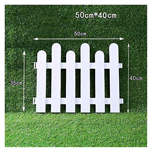Plastica recinto del Giardino di Facile assemblare Bianco di plastica Recinzioni Countryyard Decorazione dell'albero di Natale Recinzione paesaggistica Props Ornamenti (Color : Style 8)