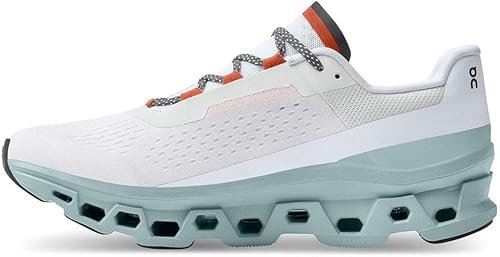 On Men's Cloudmonster Sneakers, Frost/Surf, 13