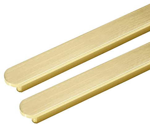 Möbelgriffe Gold Küchengriffe Griffe für Küchenschränke 2 Stück Schrankgriffe Vintage Schubladengriffe Gold Schrank Griff Möbel Messing Griffe für Aluminiumlegierung (192mm)