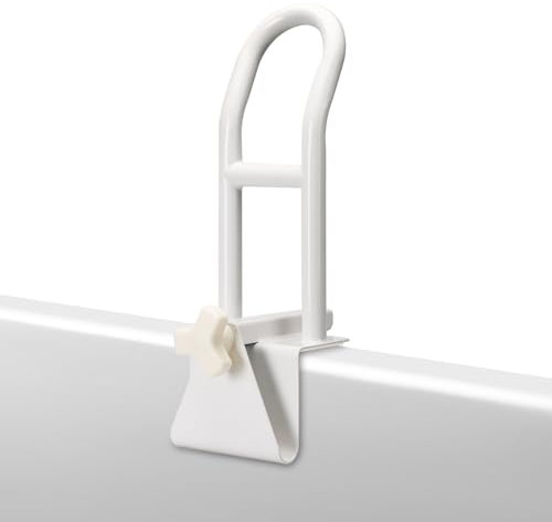 REAQER Maniglia regolabile per vasca da bagno, maniglia di sicurezza per anziani anziani disabili e disabili si adatta alla maggior parte delle vasche bianco