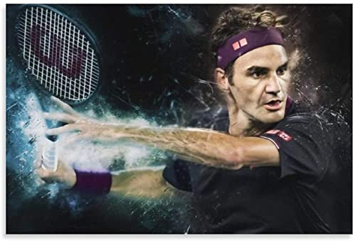 Puzzle für 200 Teile Roger Federer Splash-Poster Holz Puzzlespiel Erwachsenen und Kinder puzzle Poster 200 Piece 13.7x9.8inch(35x25cm) Kein Rahmen